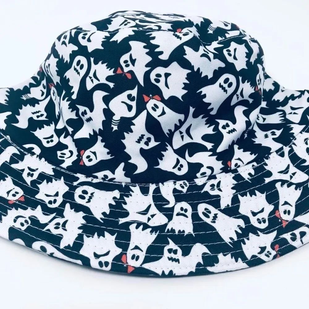 Reversible Ghost Pattern Bucket Hat - Picture 3 of 3
